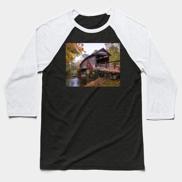 Humpback Covered Bridge Virginia Baseball T-Shirt by mcdonojj